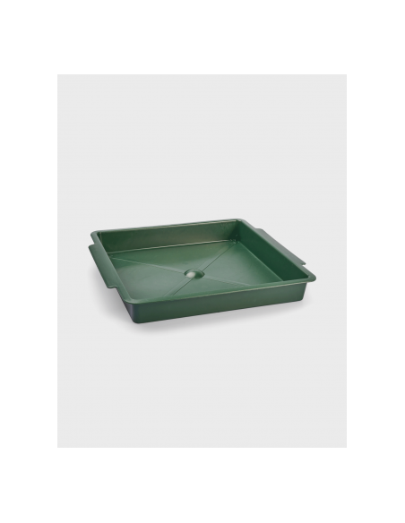 BANDEJA CUADRADA DE PLASTICO DE 2 ESPONJAS